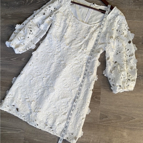 Boston Proper Floral Lace Dress-size 4 - Picture 4 of 10